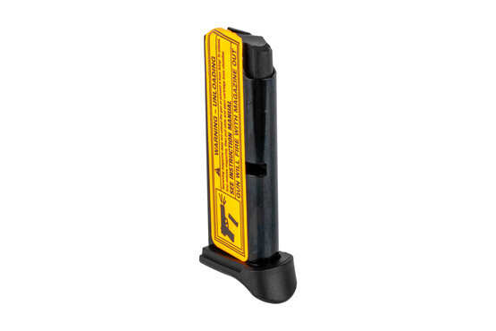 The Ruger LCP 6 round magazine comes with a polymer grip extension